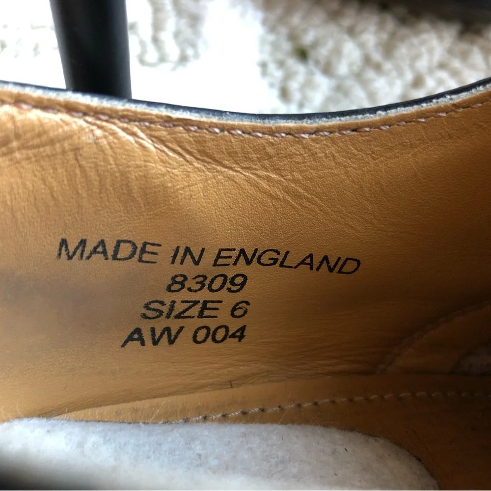 Dr. Martens Black Cap Toe Leather Shoes - Picture 5 of 8